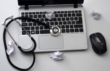 Laptop, Mouse, Stethoscope, Notebook, Keyboard