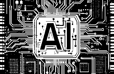 Free ai generated artificial intelligence typography vector